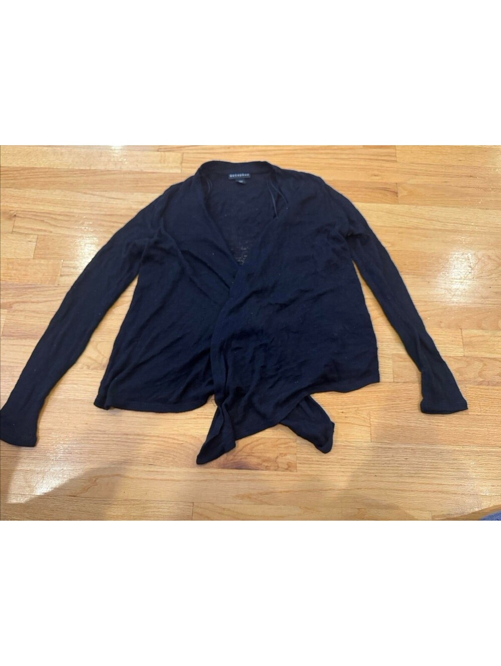 New Metaphor Black Cardigan Women's Size Sweater Long Sleeve CLOTHING00009
